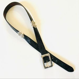 Brighton Reptile Embossed Leather Convertible Belt. Size 26, XS Gently Used